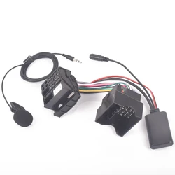 Arnés de Radio con micrófono, manos libres, Bluetooth 206, adaptador auxiliar, para Peugeot 207, 307, 301, 407, Citroen C4, C5, C6, Berlingo, RD4