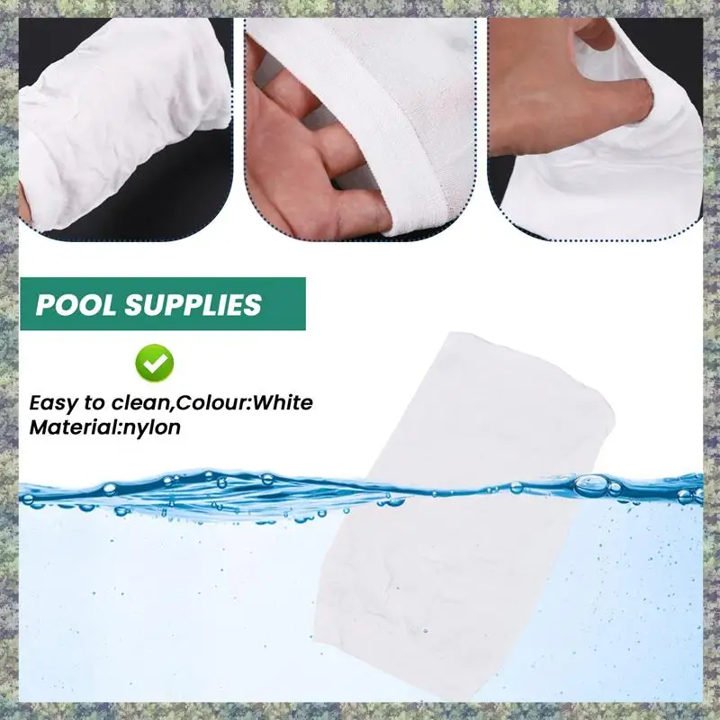 

WON 10Pcs Pool Skimmer Socks Skimmer Basket Filter Pool Filter Saver Socks, Swimming Pool Skimmer Socks For Filtering Leaves