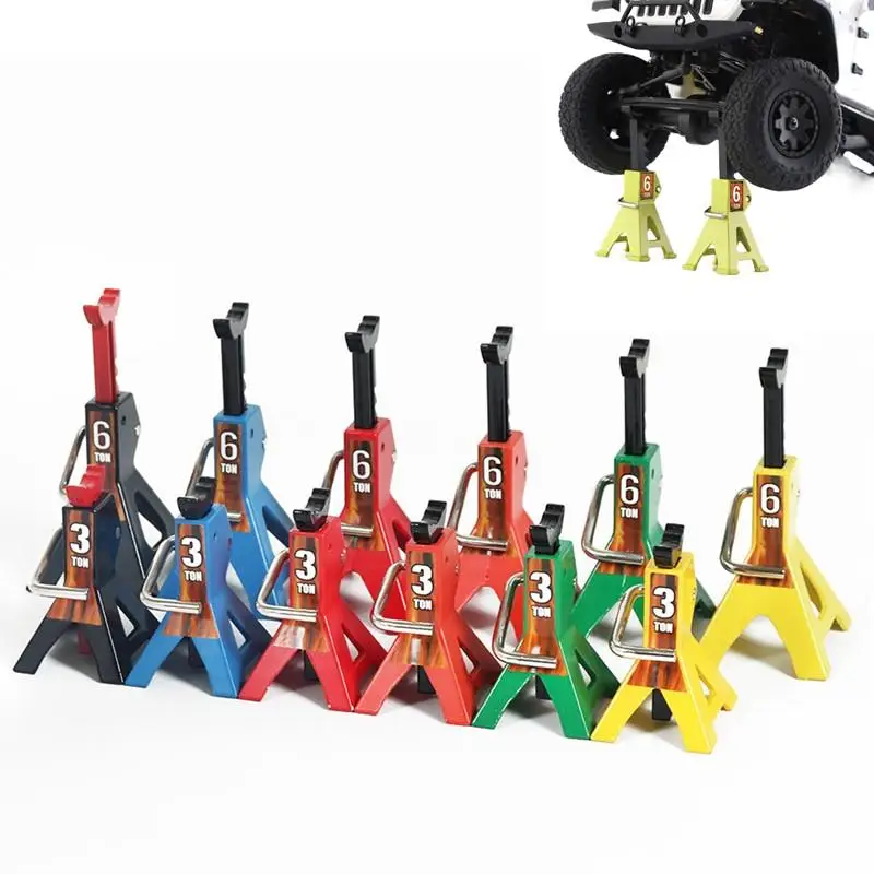 

1PCS RC Car Scale Jack Stands Lift Pair Rack Tire Change Tool For Traxxas TRX-4M SCX24 1/24 1/18 Size