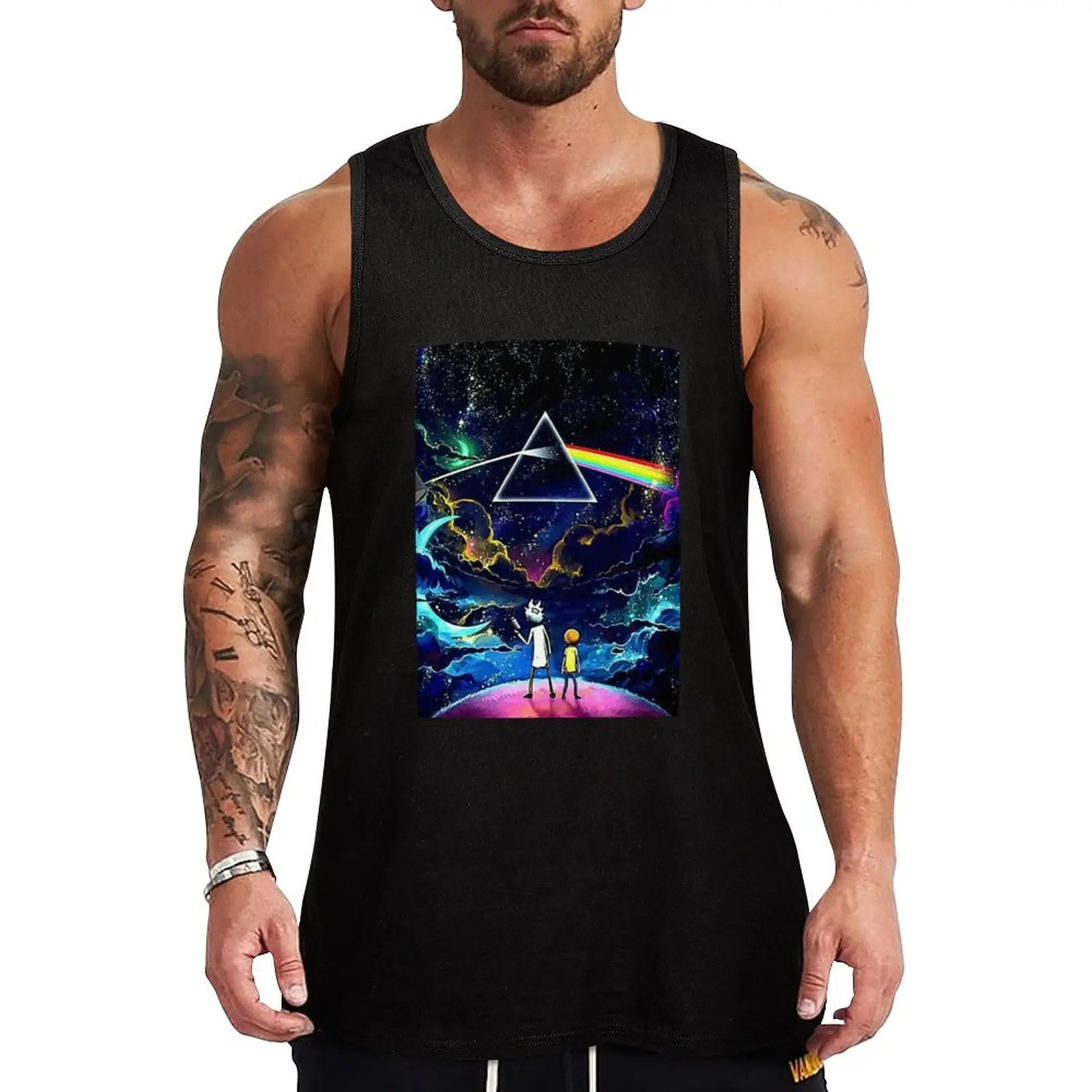 

Spectrum Tank Top T-shirt man basketball clothing Men's cotton t-shirt Man sleeveless shirt
