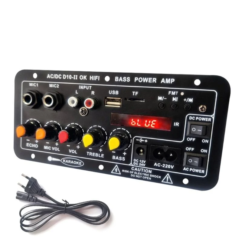 Y2GD Portable Bluetooth5.0 Board amplificador com placa exibição para entusiastas bricolage