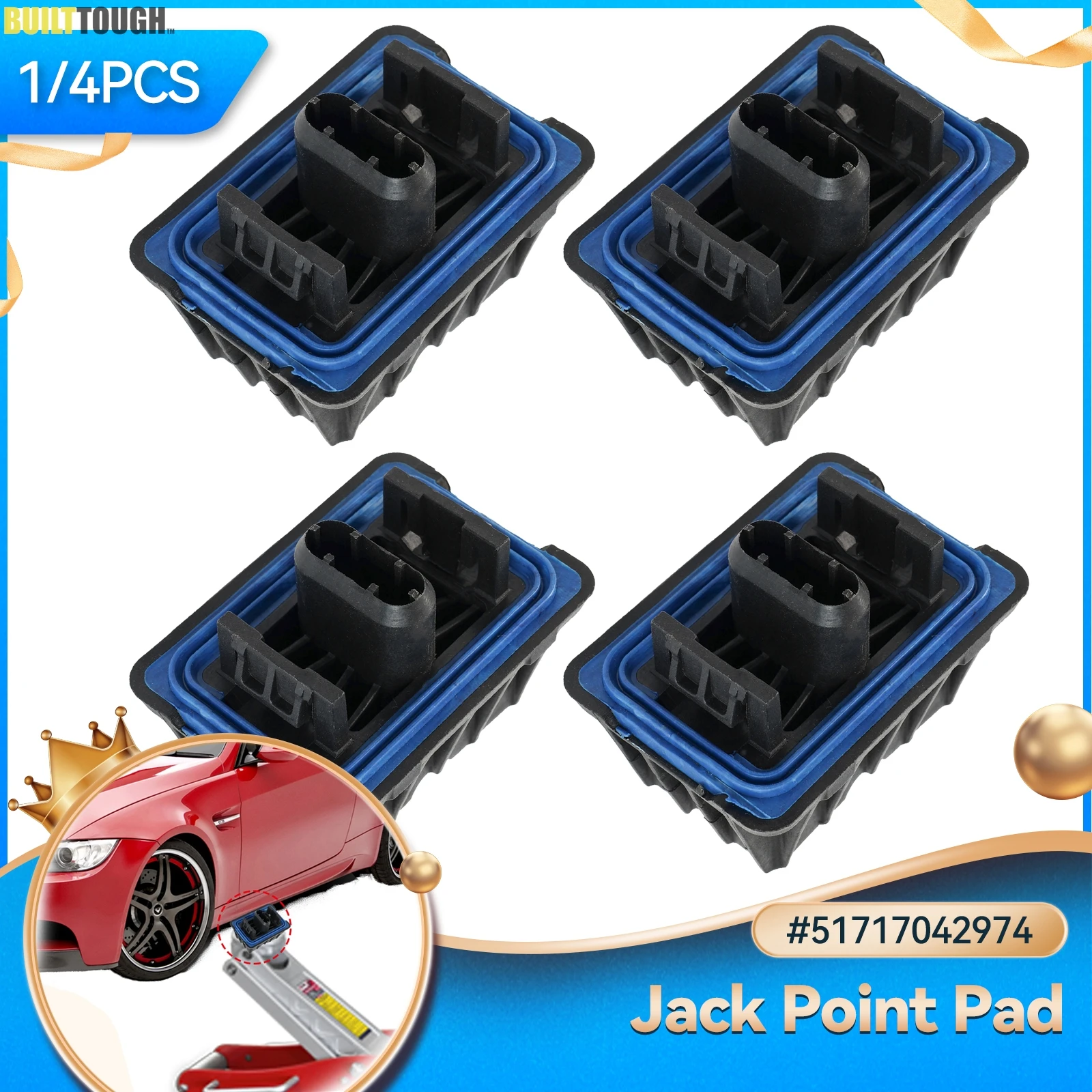 

1/4pcs Car Lift Jacking Point Support Plug Plate Block Jack Pad for BMW F46 F45 F13 F07 F06 F01 F02 F03 F04 i3 I01 51717042974