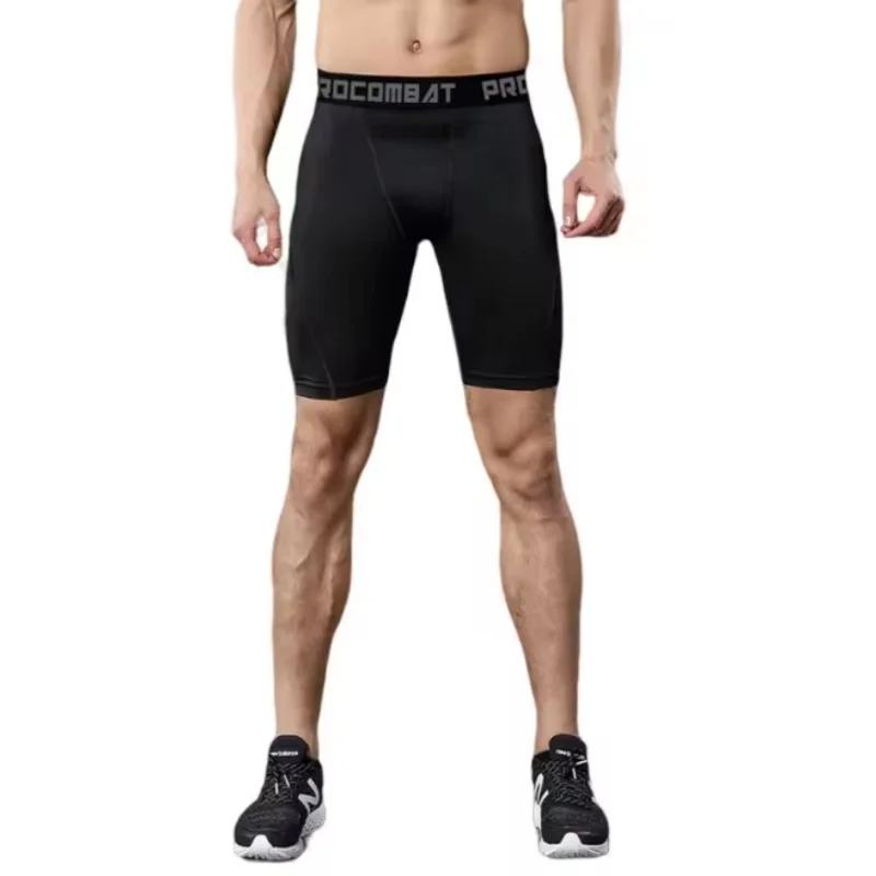 

2025 Men New Bodybuilding Shorts Fitness Workout Gym Knickers Male Muscle Alive Elastic Compression Tights Skinny Leggins Hombre