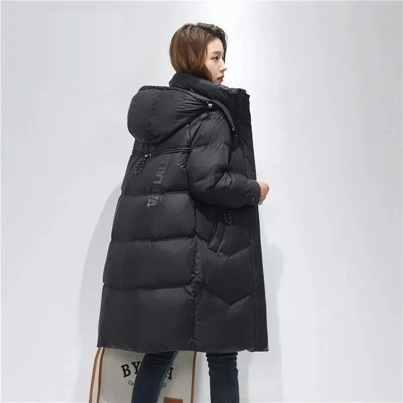 2026 Nuova Giacca Invernale Da Donna Parka Moda Con Cappuccio Spessore Caldo Lungo Imbottiture Cappotto di Cotone Parka Femminile Casual Outwear Cappotto Delle Signore