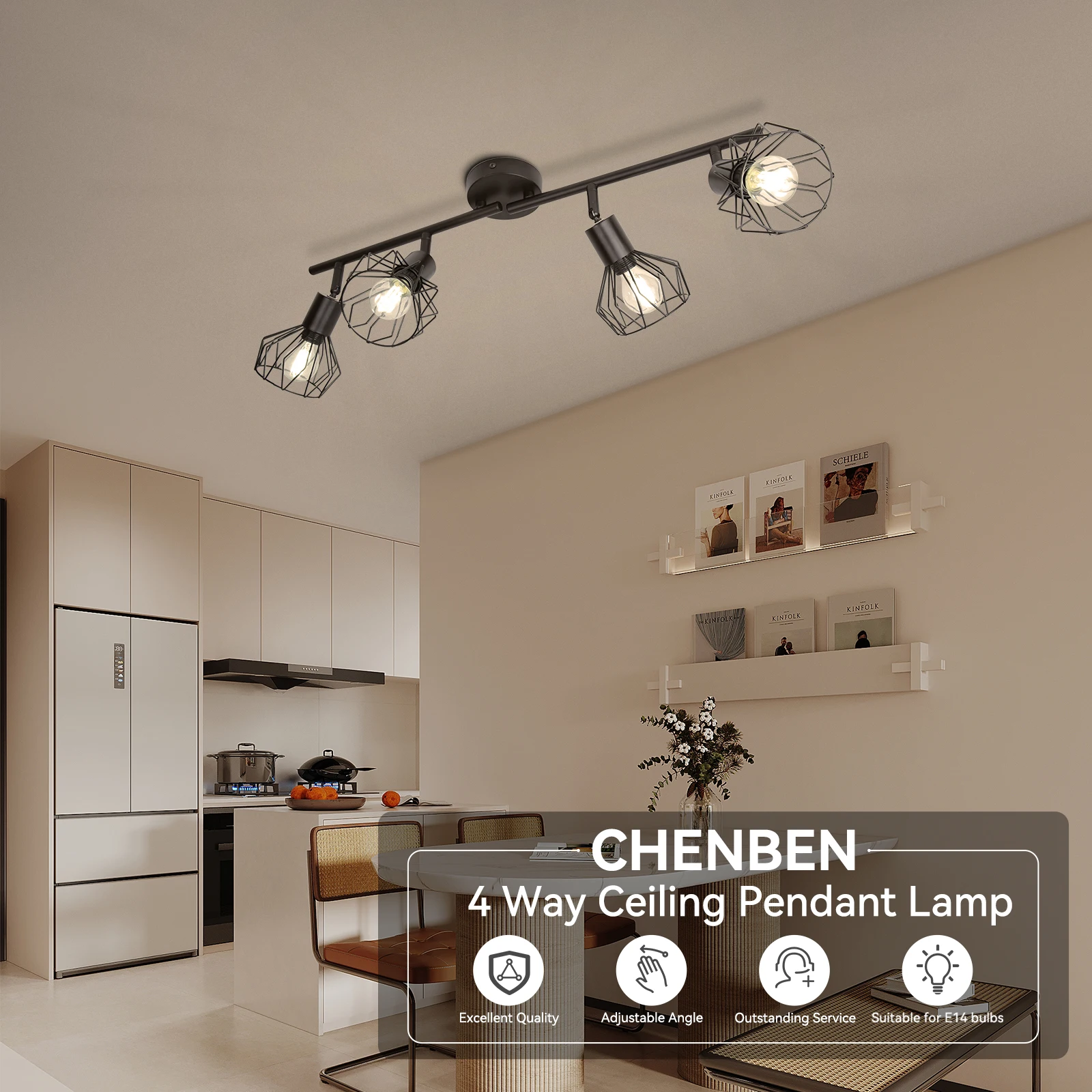 

Replaceable E14 Bulb Pendant Lights LED Home Kitchen Dinning Room Modern Ceiling Lamp Indoor Decor Elegant Ceiling Chandelier