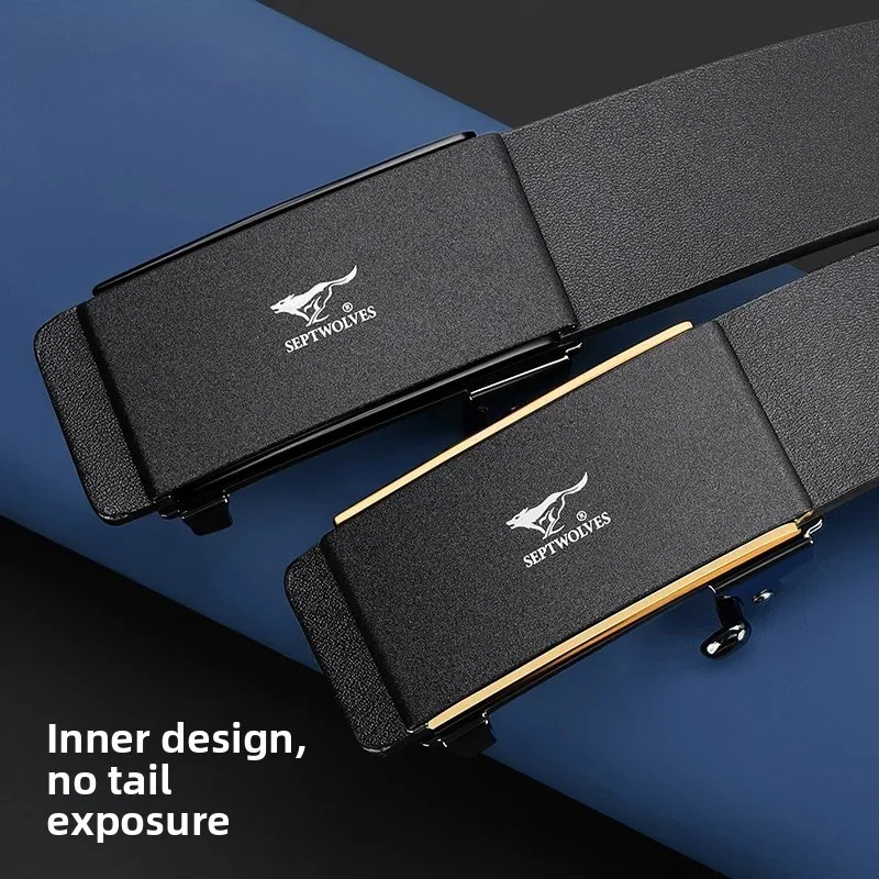 septwolves-men's-leather-belt-automatic-buckle-no-tail-exposure-inner-wear-new-2026-boyfriend-gift-smooth-surface-alloy-buckle