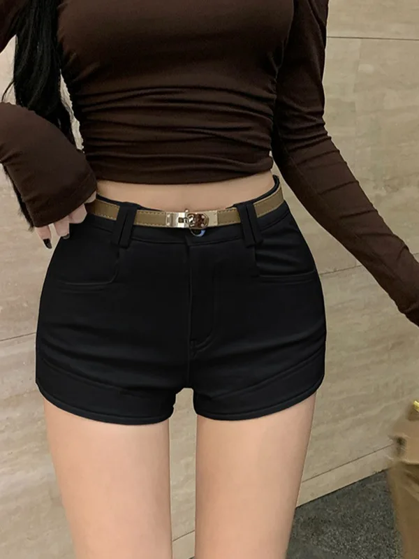 الرجعية الكورية Sle عادية orts المرأة عالية الخصر ألف خط سليم صالح مطاطا السراويل الساخنة بنطال ذو قصة أرجل واسعة تنوعا الخريف Faion