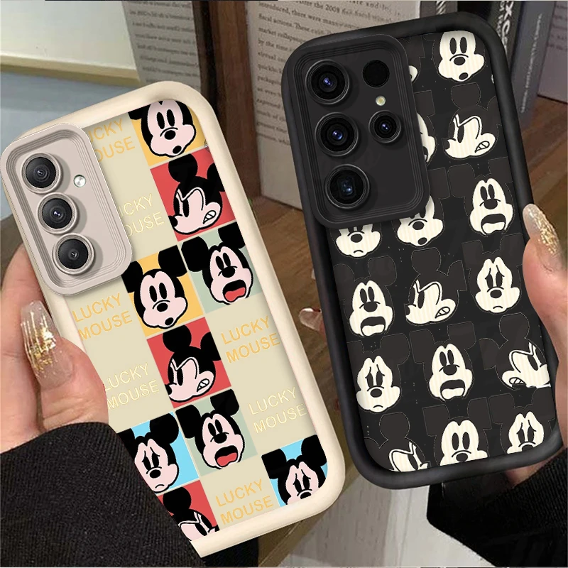 Disney Mickey Mouse Case for Samsung Galaxy A55 A35 A25 A15 A05 A05S 5G A24 A13 A23 A12 A22 A32 A52 A52S A71 A72 A51 4G Cover