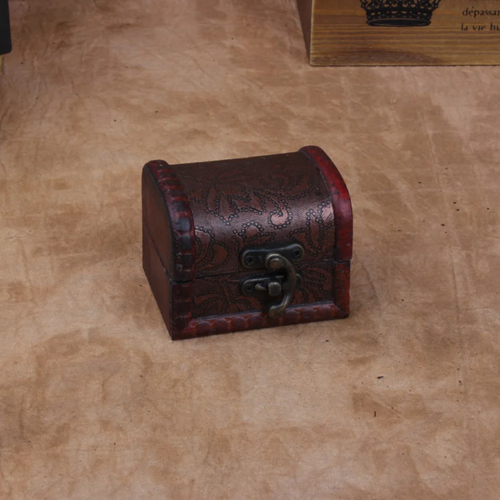 

2Pcs Durable Wooden Jewelry Box Organizer Small Volume for Drawer Closet Storage of Rings Earrings Beads Jewelry Box