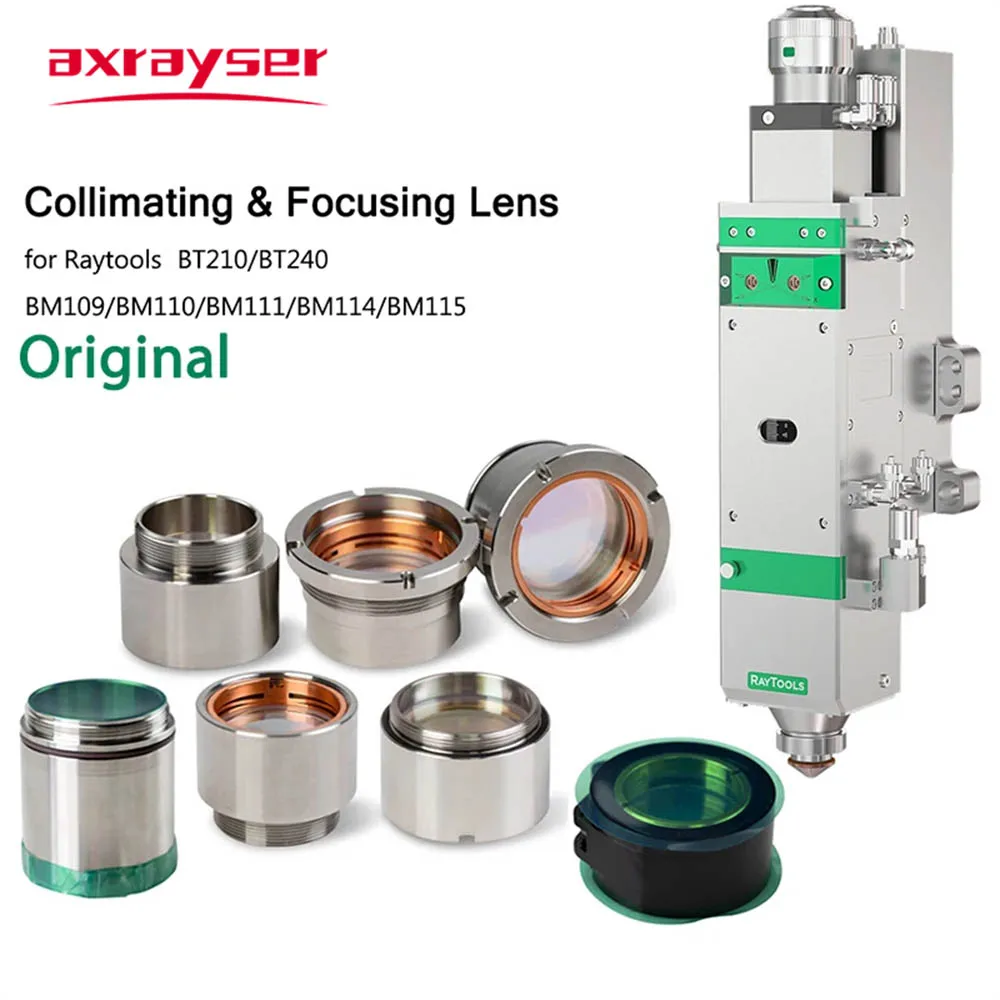 Axrayser Raytools Laser-Kollimations- und Fokussierlinse F100/F150/F155/F200 mit Linsenhalter für Raytools BT240 BM110 BM111 – Detail 1