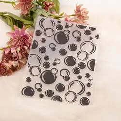 Bubble Dot Background Plastic Embossing Folders for Card Making Scrapbooking Paper Craft DIY Album Decor EM273