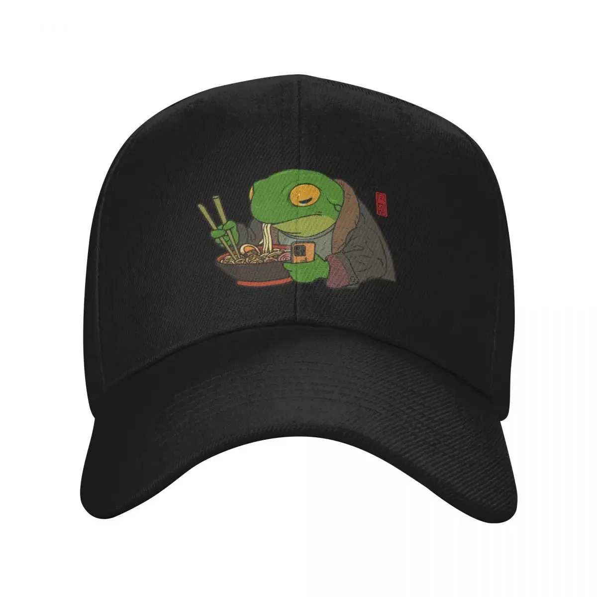 

Ramen Lover Frog Baseball Cap Hood Hat Luxury Brand dad hat Boy Child Women's