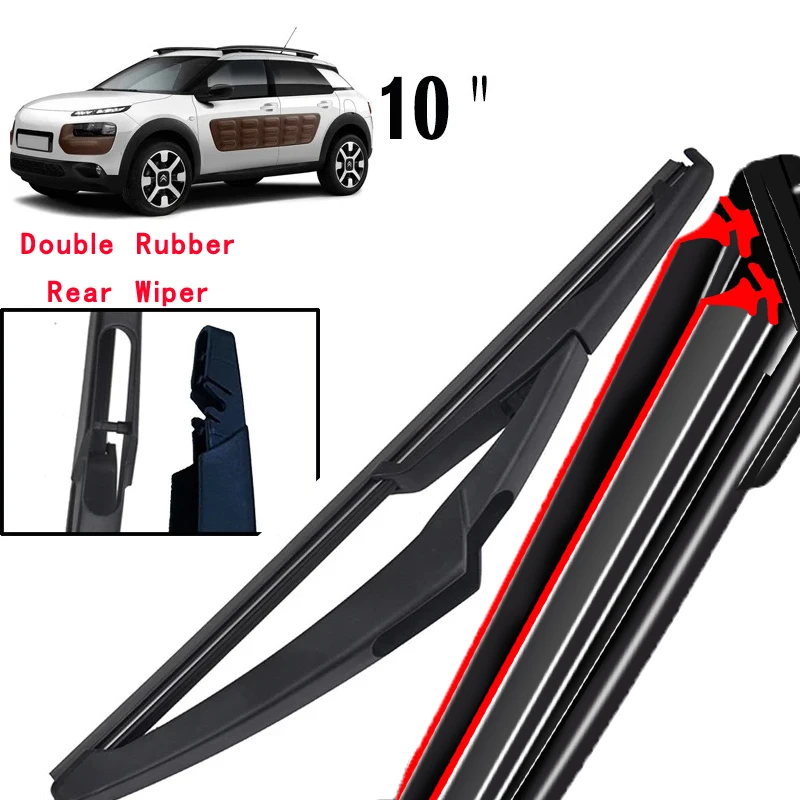 

Car Wiper 10" Rear Wiper Blade For Citroen C4 Cactus 2014 - 2023 Windshield Windscreen Clean Tailgate Window Car Rain Brush