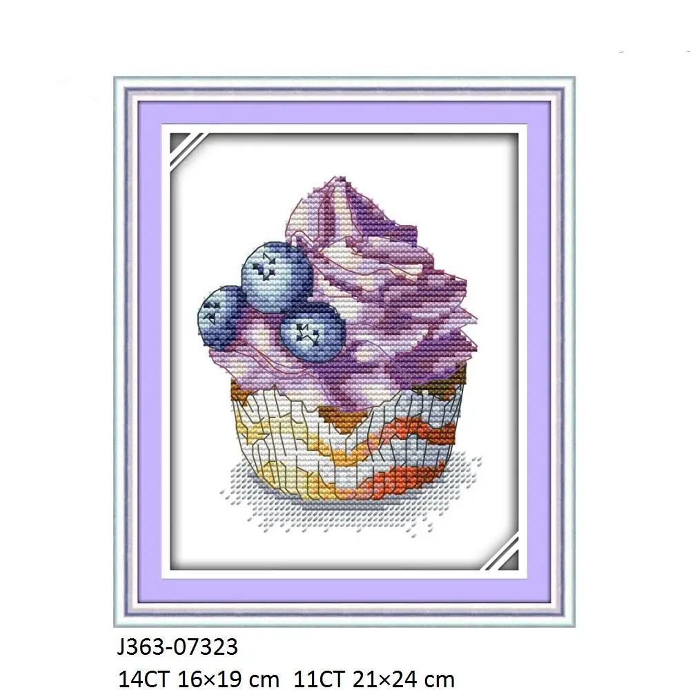 Cross Stitch, Blueberry, Lavender, Love Cake, Fruit, Strawberry, Ice Cream, Dessert, J363 J364 J415 J419 J420 J452 J494