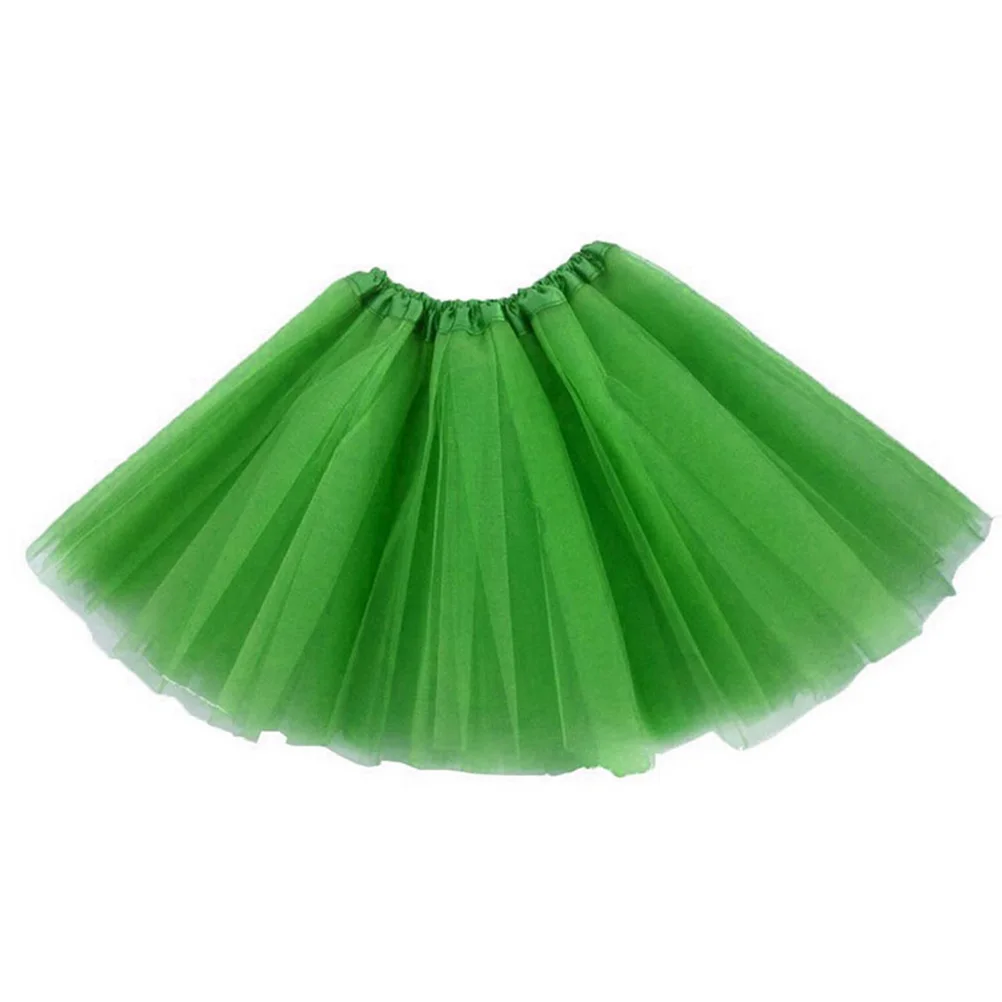 1Pc Kids Baby Girls Chiffon Dance Tutu Skirt For Girls Multi-Layers Tulle Toddler Pettiskirt Children Chiffon Skirt length 30cm