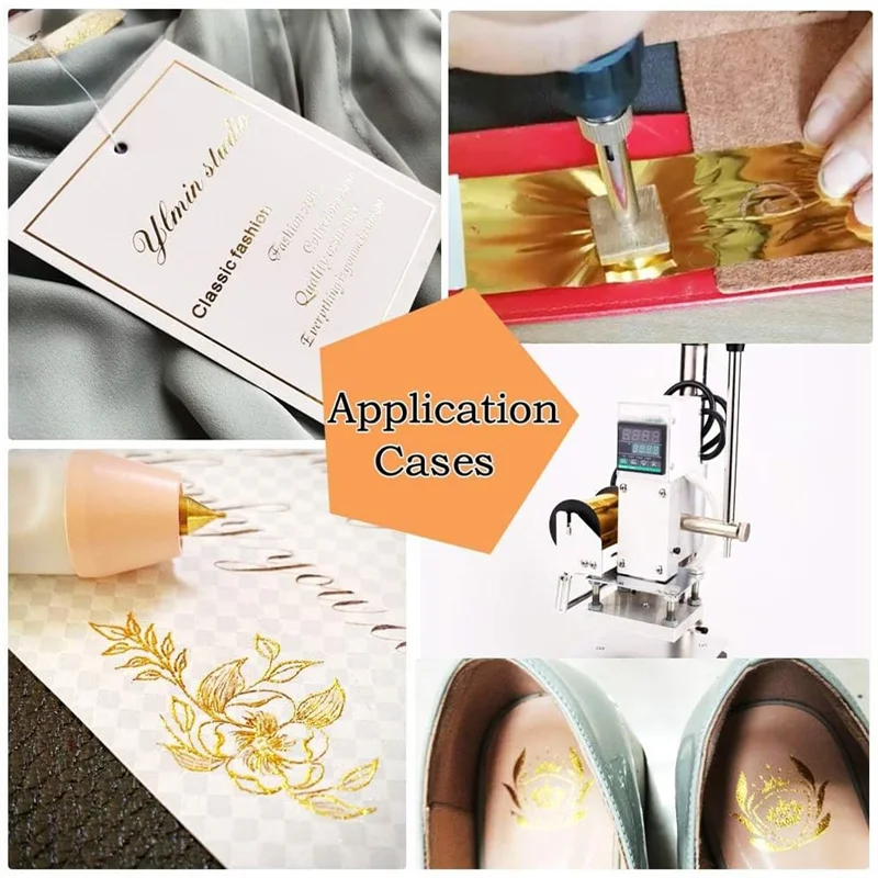 A59E-ورق رقائق الختم الساخن مع 1.5X400ft، ورق ختم الرقائق الساخنة لآلة البرنز الجلدية لتقوم بها بنفسك الديكور