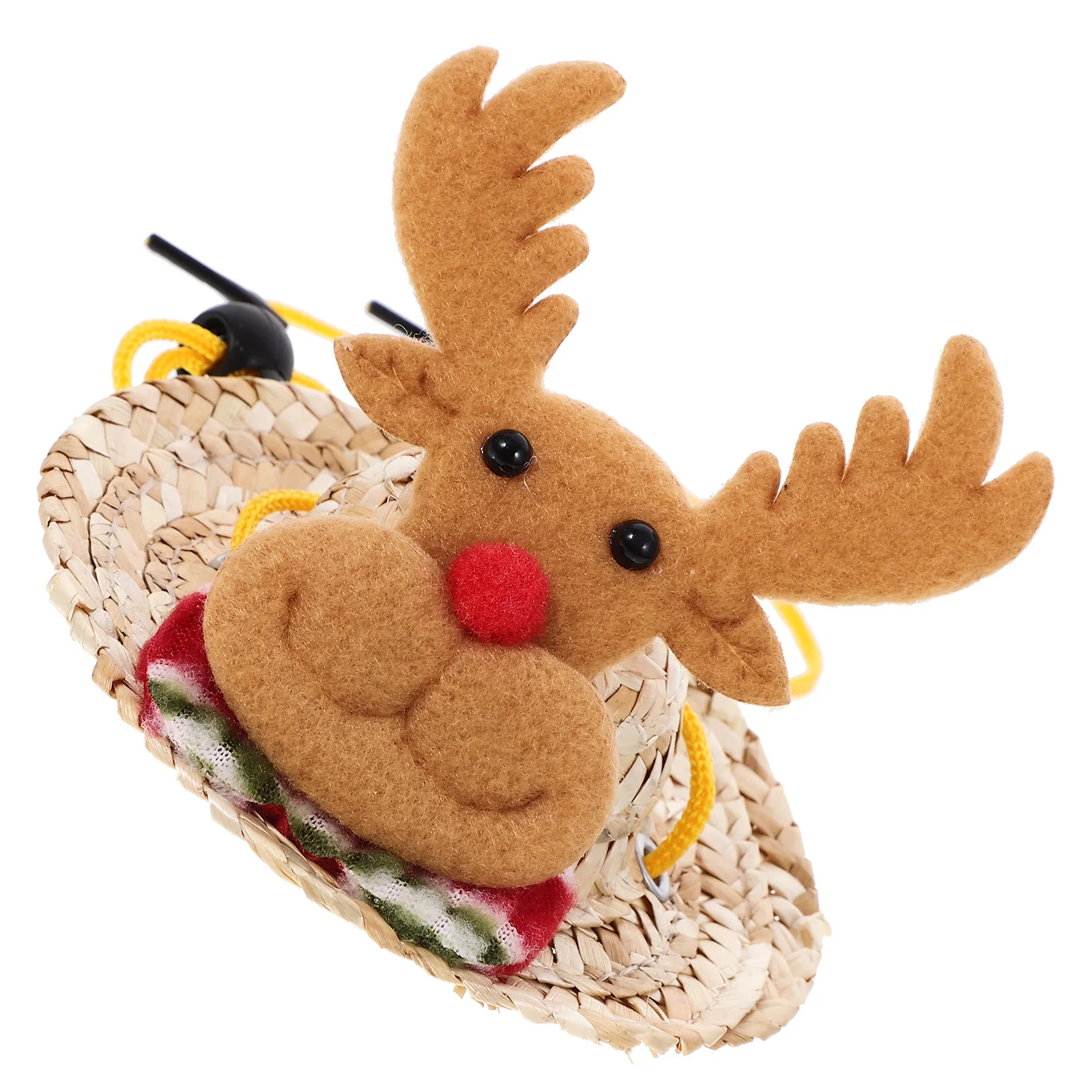 

Christmas Elk Theme Hamster Hat Small Animal Xmas Cartoon Cap Adjustable Pet Accessory Hamster Lovely Hat Pet Accessories