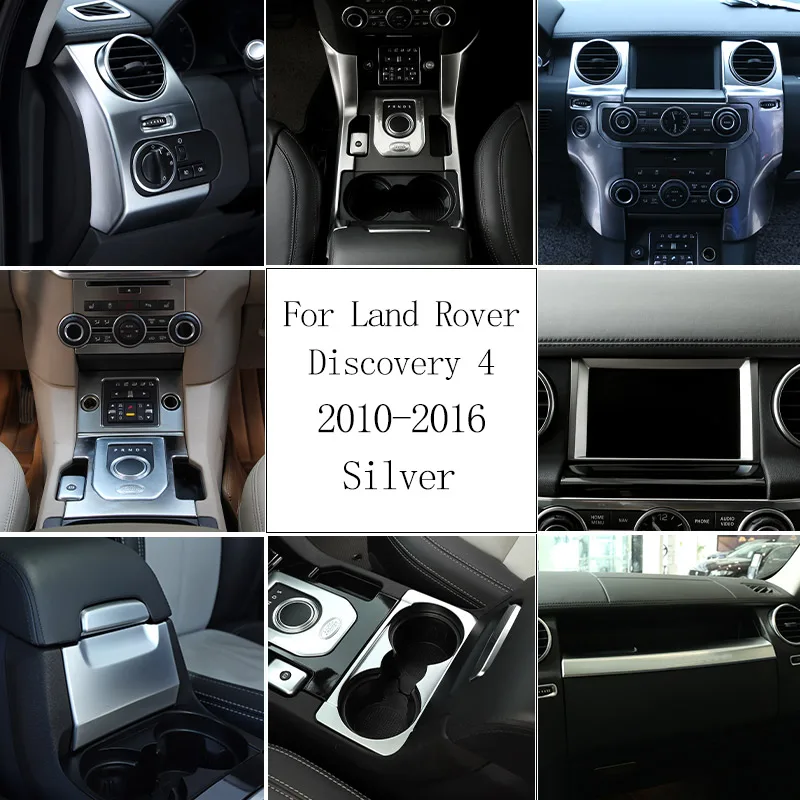 

For Land Rover Discovery 4 LR4 2010-2016 ABS Silver Car Interior Modification Decorative Sticker Car Accessories