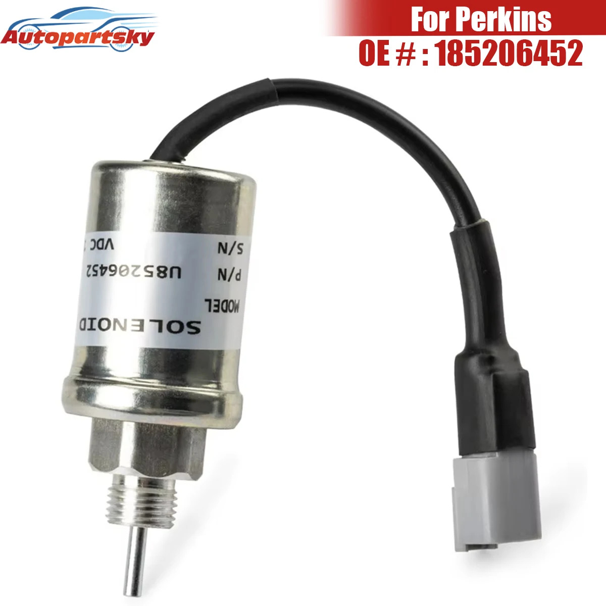 

OEM # Электромагнитный клапан остановки подачи топлива 185206452 U85206452 185206450 12В для дизельных двигателей Perkins 402D 403D 404D 404C 403C