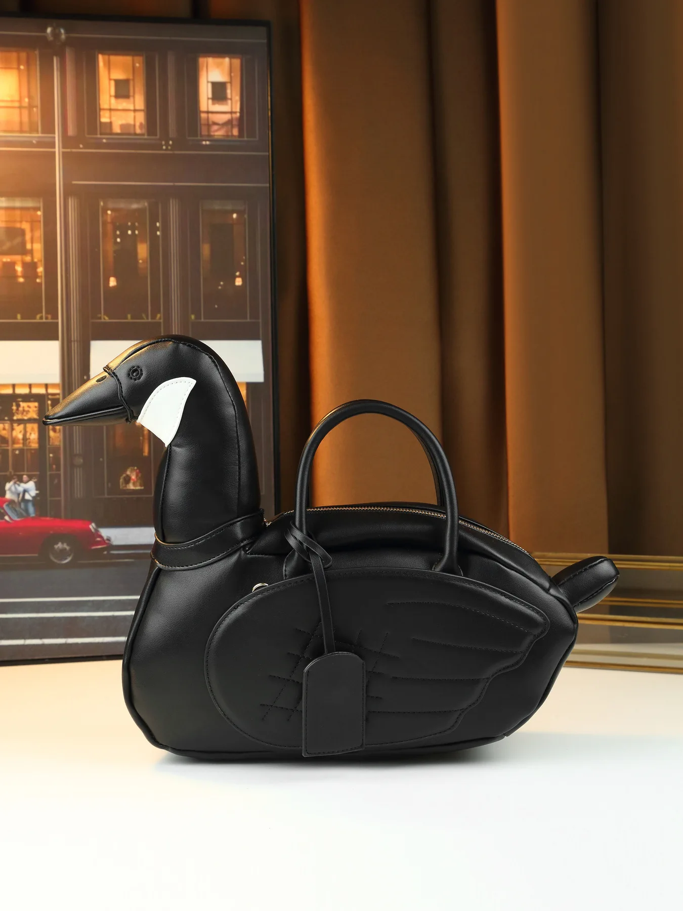 

Стильная женская сумка в форме утки, уникальная и забавная, с верхней ручкой, на плечо или через плечо, для путешествий