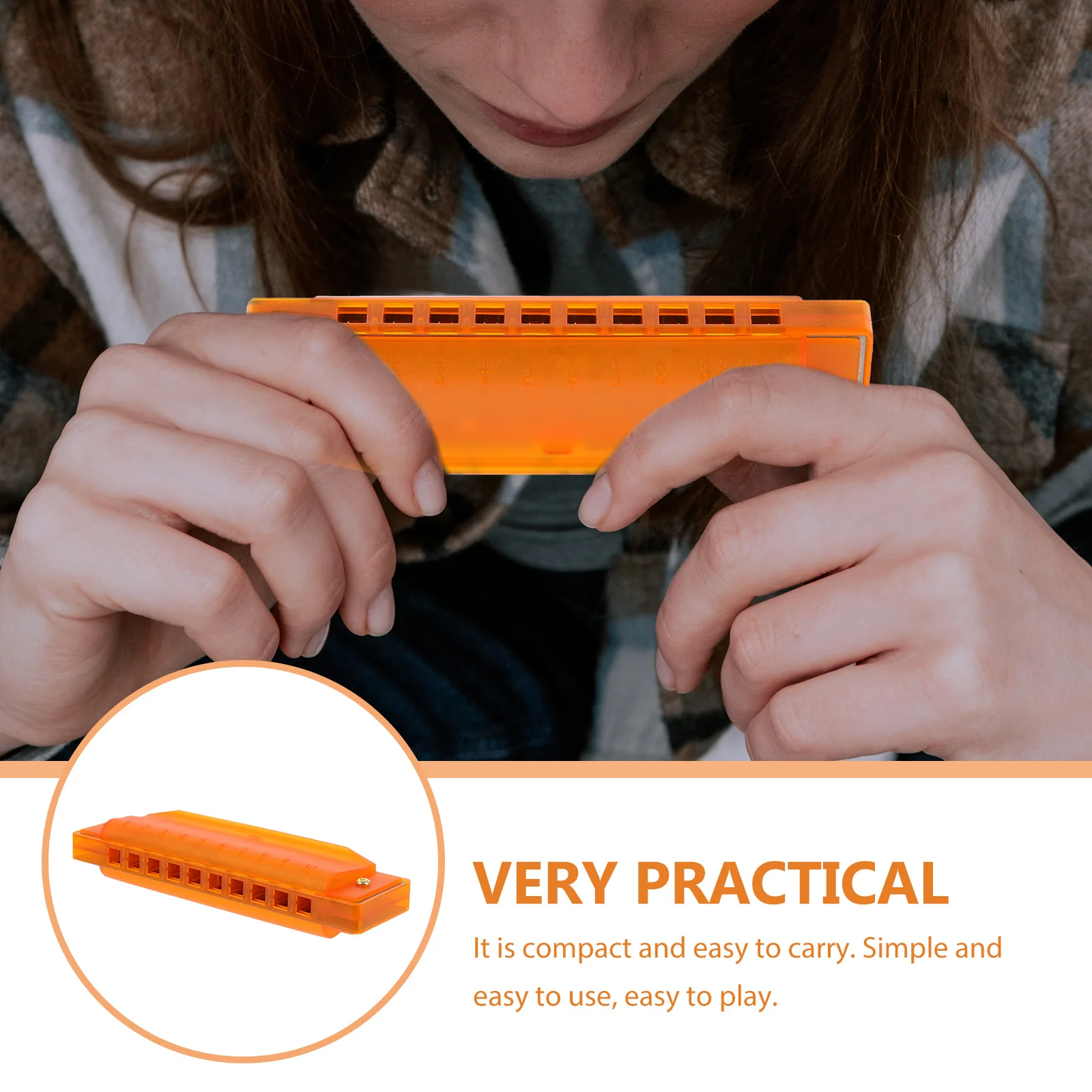 

Children Harmonica Musical Instruments Mouth Organ Harp for Beginners Kids Toys ABS Resin Durable Bright Colors Perfect Sound