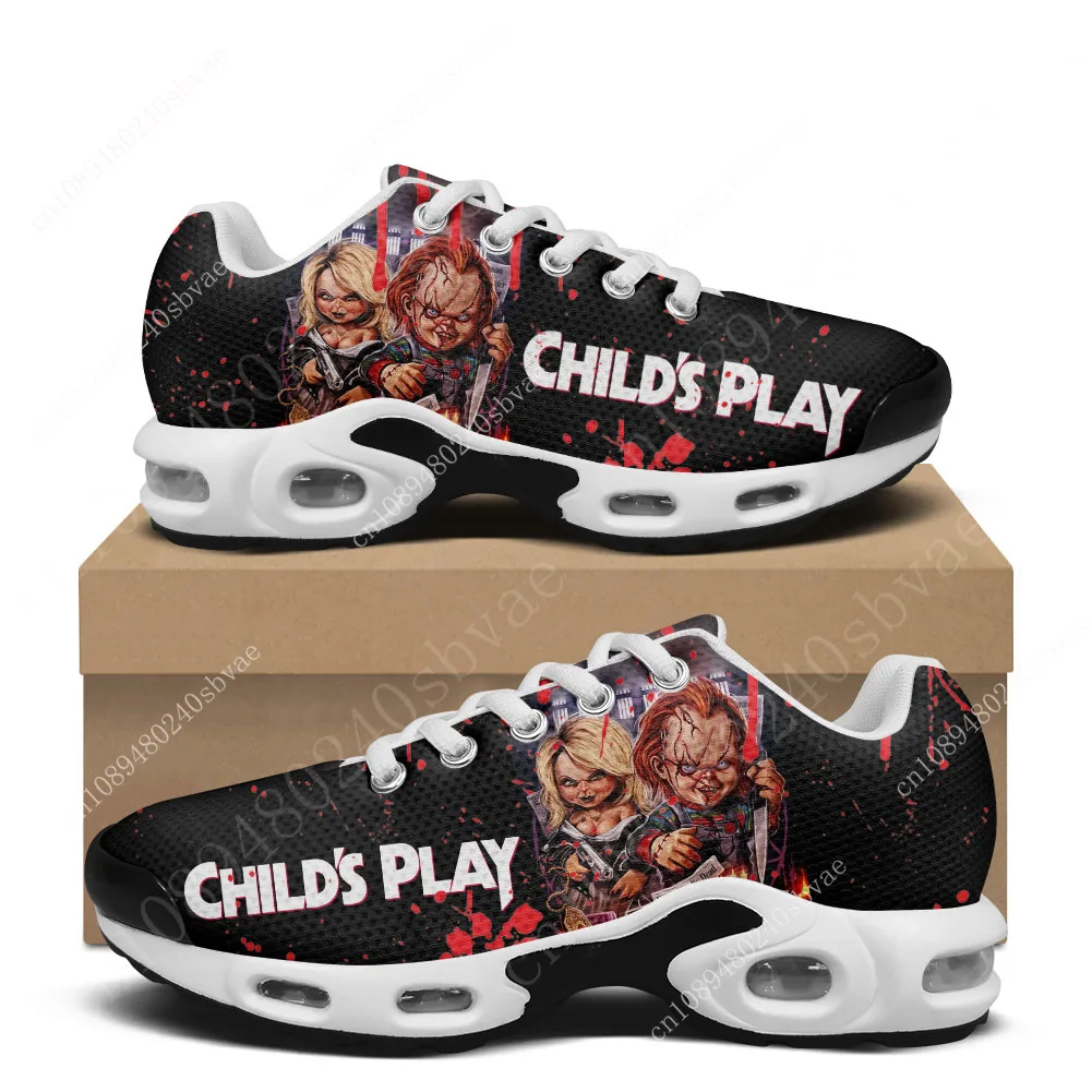 

Childs Play Air Cushion Sports Sneakers Chucky Customized Mens Womens Teenager Children High Quality Custom Mesh Sneaker