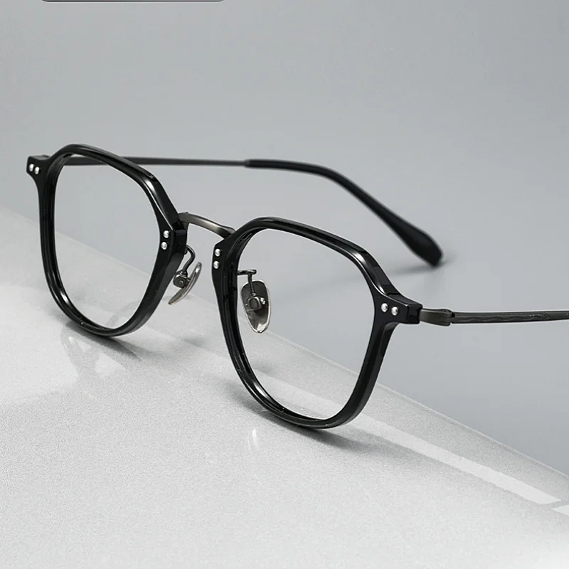 Ultra Light Titanium Eyeglass Frame Retro Polygonal Men's And Women's Eyeglass Frame Optical Prescription Frame T18275Z