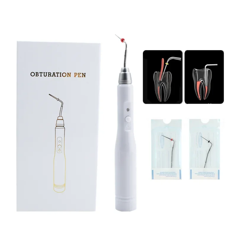 

Dentals Equipment Cordless Wireless Gutta Percha Obturation System Endo Electric Heated Pen with 2 Tips Dentistry Tool