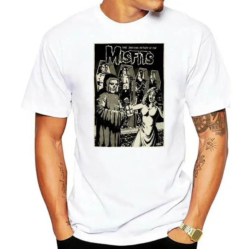 The Shocking Return of the MISFITS  Mens T-Shirt Black