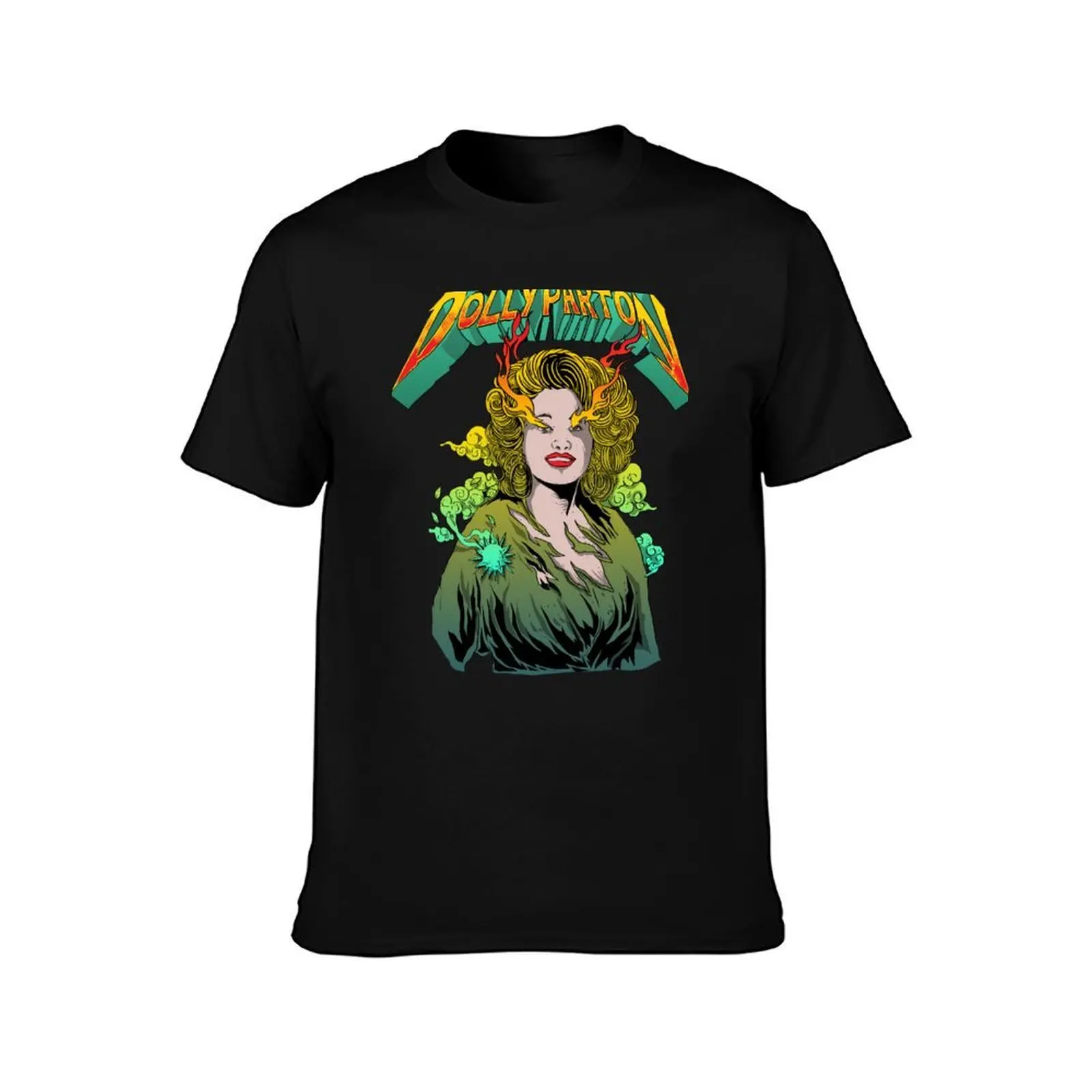 saint dolly parton T-Shirt, Summer Casual Cotton Tee, Oversized Streetwear Tops, Vintage Graphic Print, Loose Fit Short Sleeve