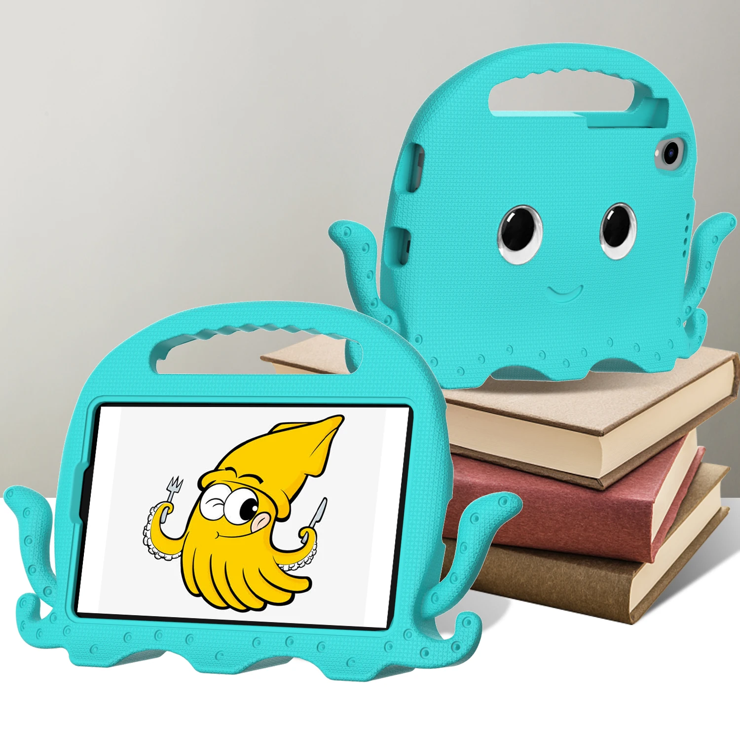 For TCL Tab 8 LE 9137W Tablet Case Kids Safe EVA Cartoon Handle Shockproof Stand Cover Shell For TCL Tab 8 Wifi 9132X 2023