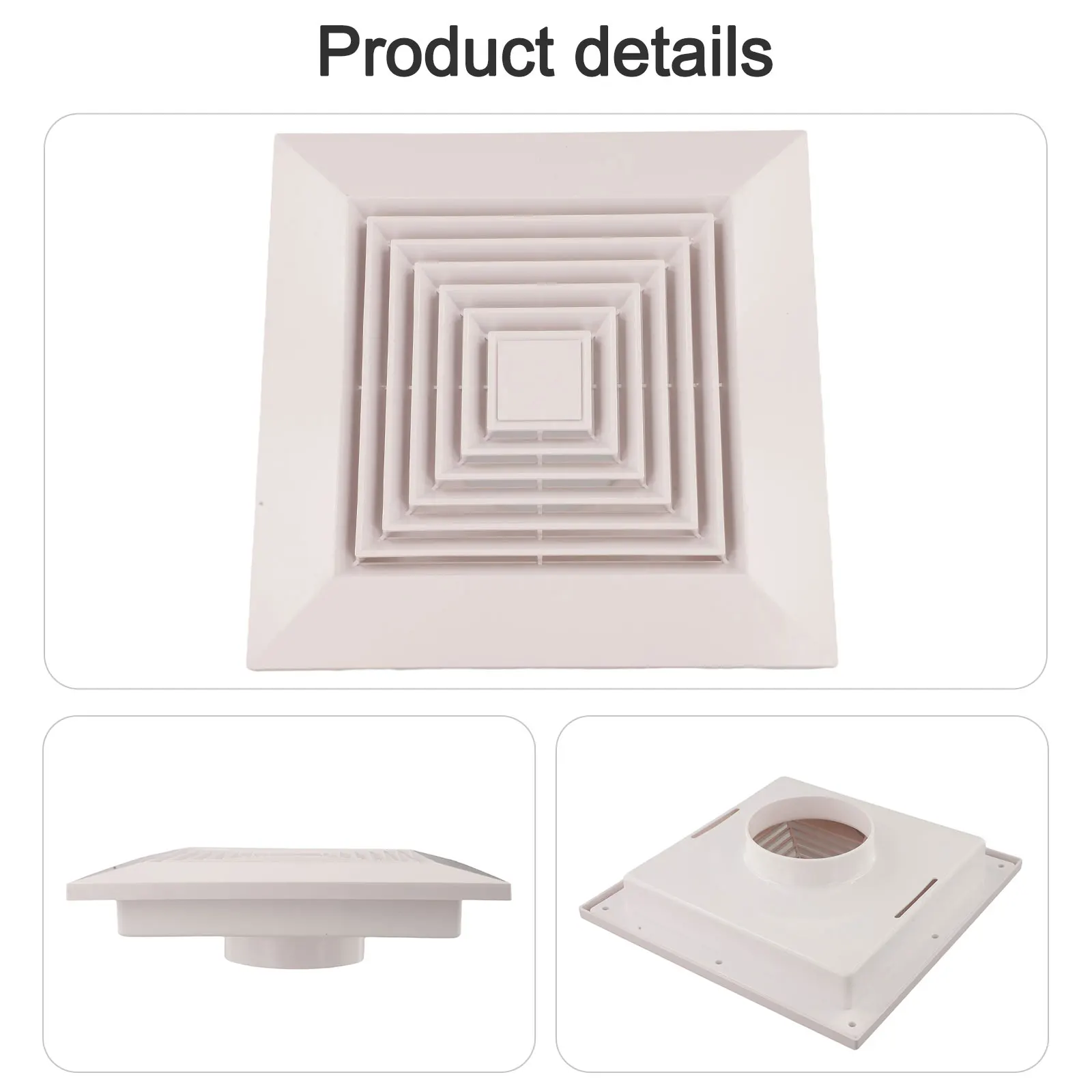 Versatile Vent Diffuser Options Ceiling Diffuser Residential And Commercial Use Sleek Square Design Wear And Tear Resistant
