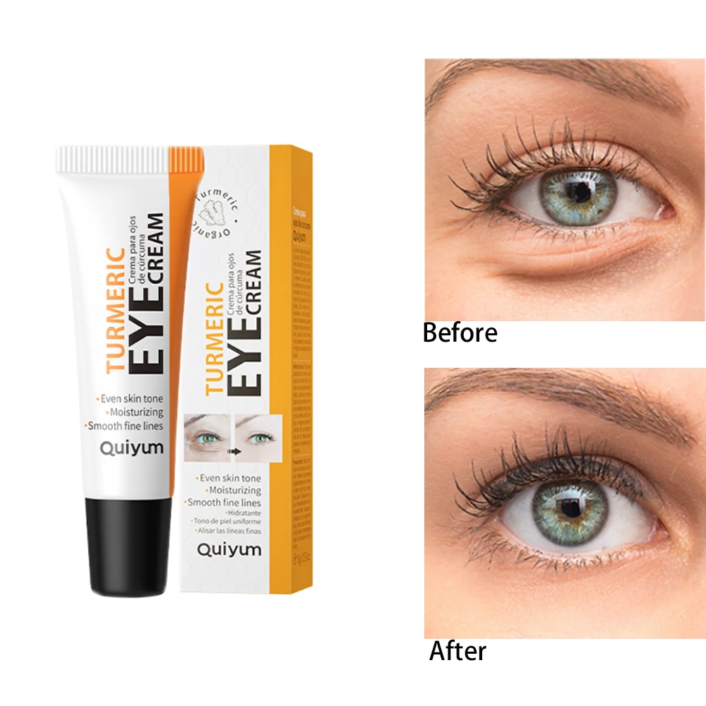 Turmeric Crema Contorno De Ojos Anti Wrinkle Cream Ojeras Oscuras Eliminacion Dark Eye Circle Remover Krem Pod Oczy Na Worki