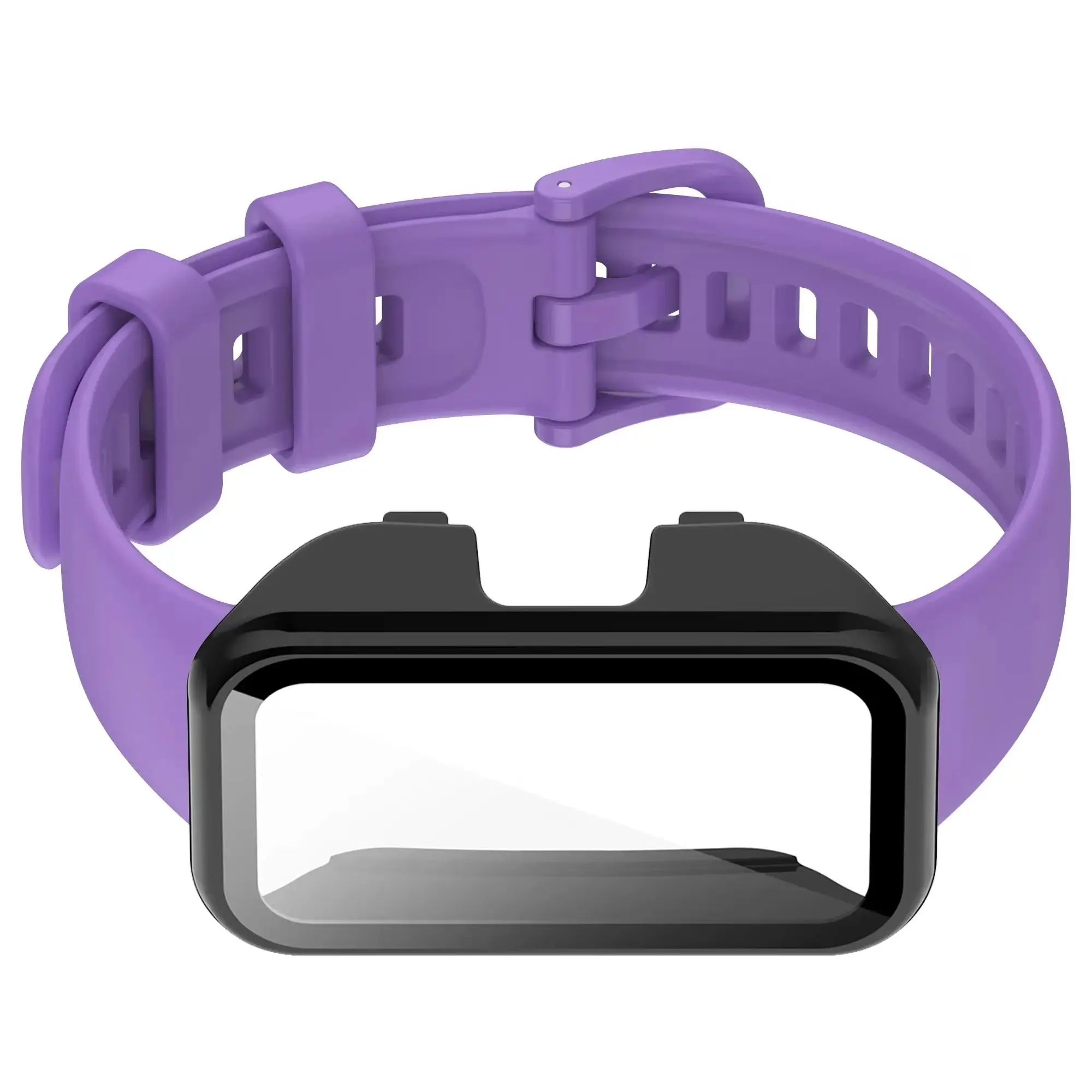 Pc Case+Silicone Strap For Huawei Band 10 9 8 Anti-fall HD Screen Tempered Shell And Sports Comfortable Band For Huawei Band 10