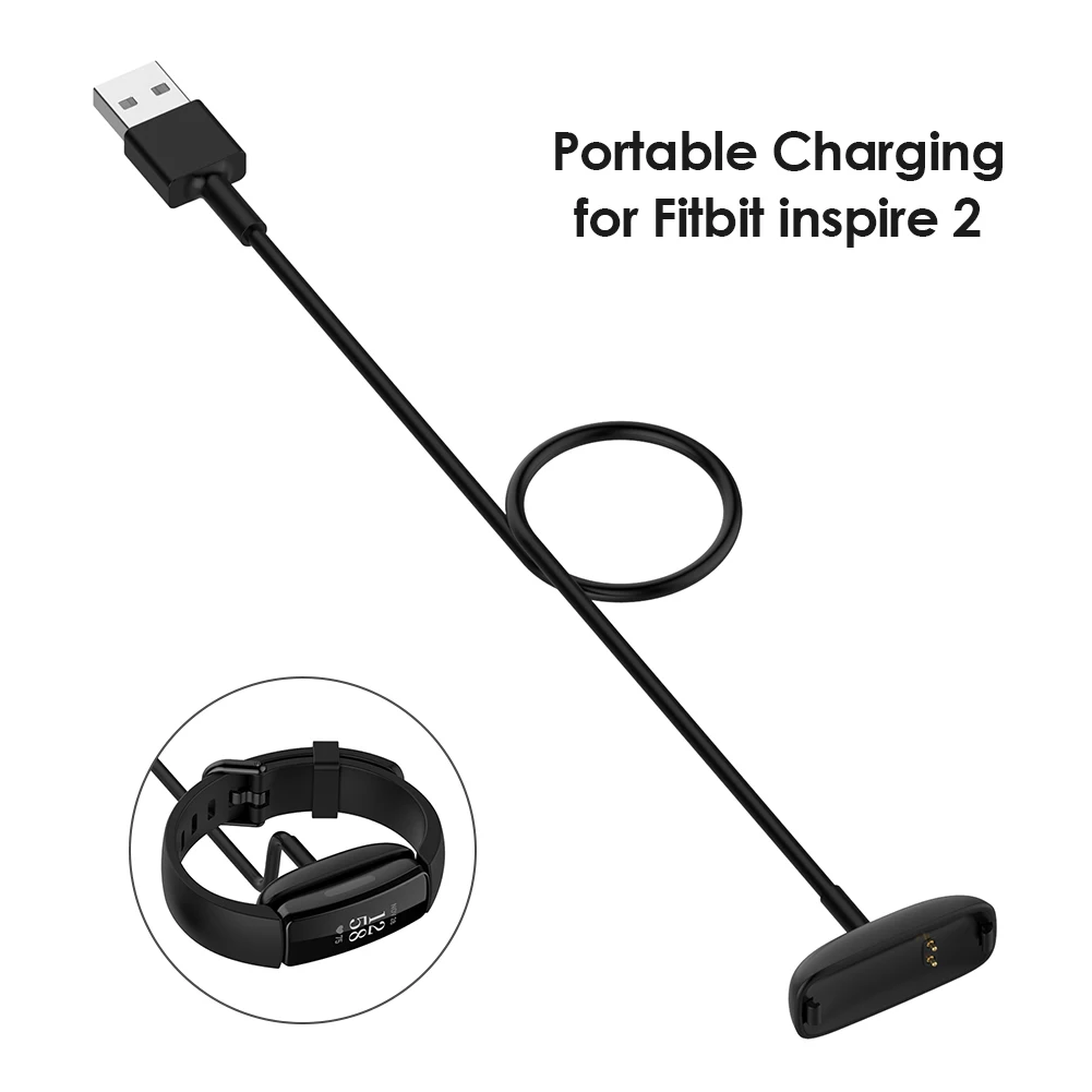 

USB Charging Cable for Fitbit Inspire 2 Smart Watch Power Charger Cord For Fitbit ACE 3 Bracelet Wireless Charging Cable