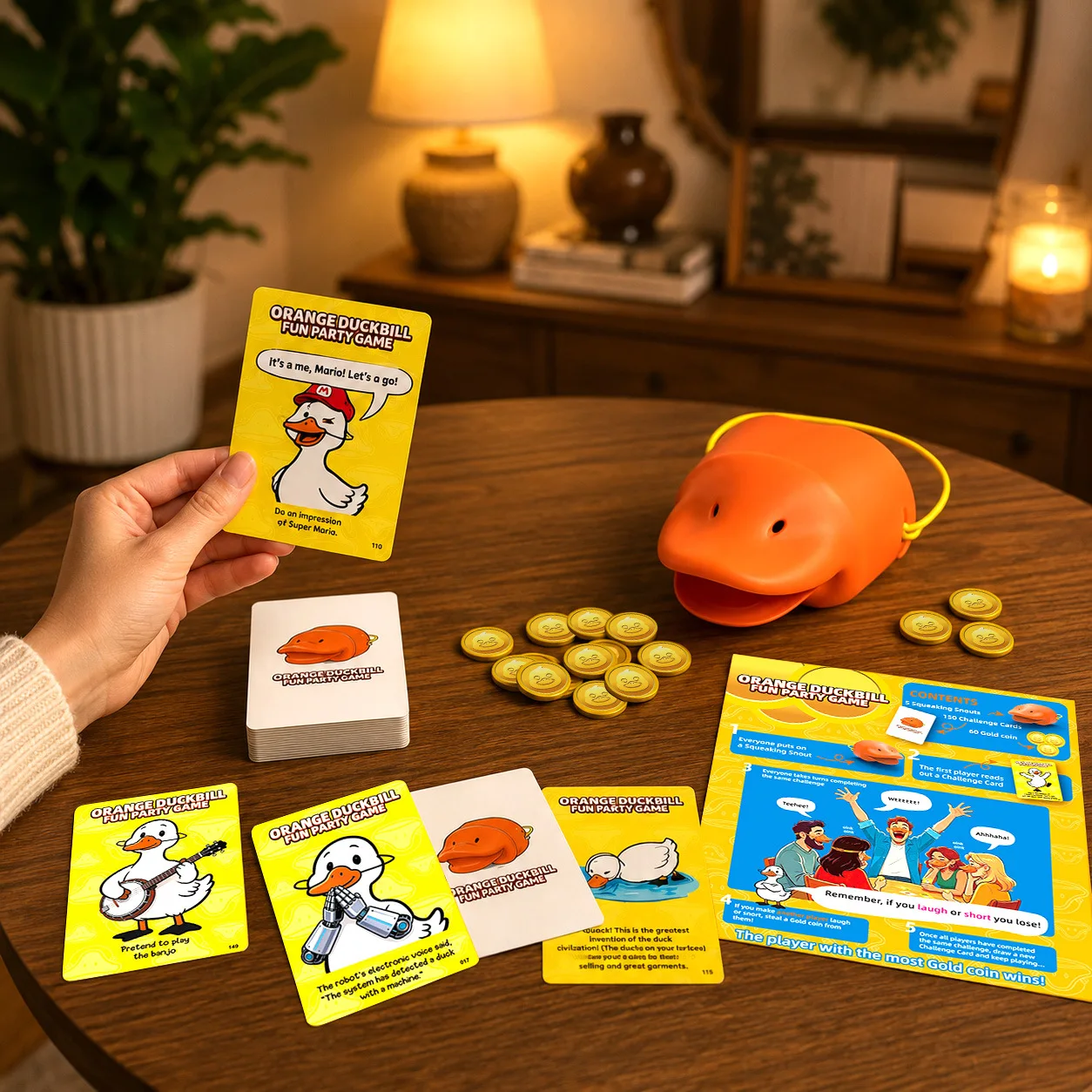 

Kids Educational (Party Game Where Smiling Means Youlose) Fun Challenge Parent-Child Interaction Family Party Desk Card Game Toy