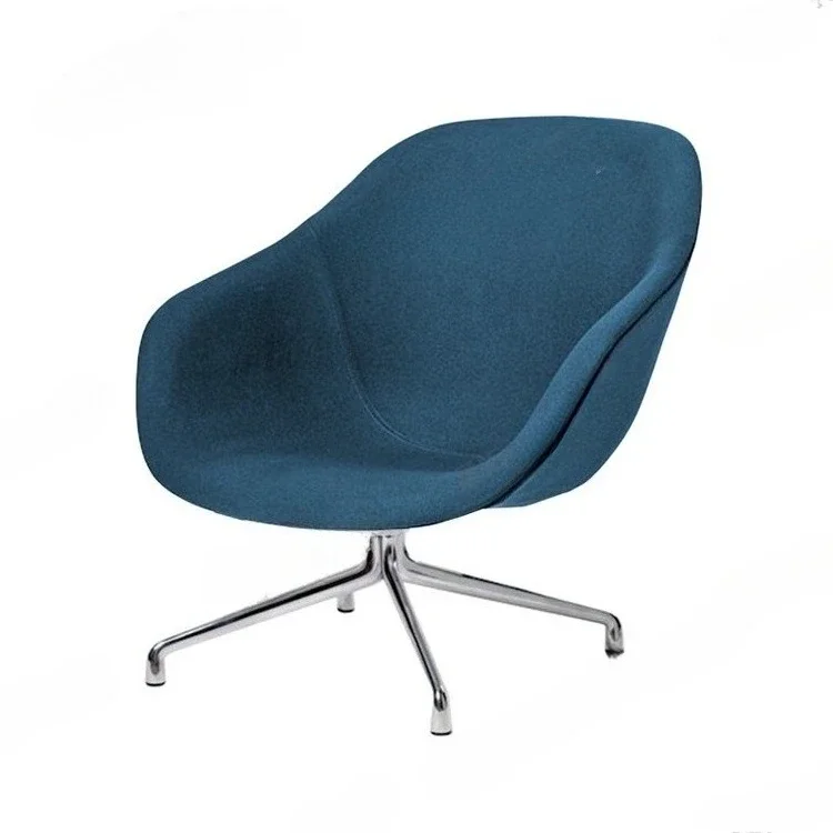 Conference room study bedroom rotating single leisure chair, simple living room single fabric designer sofa chair
