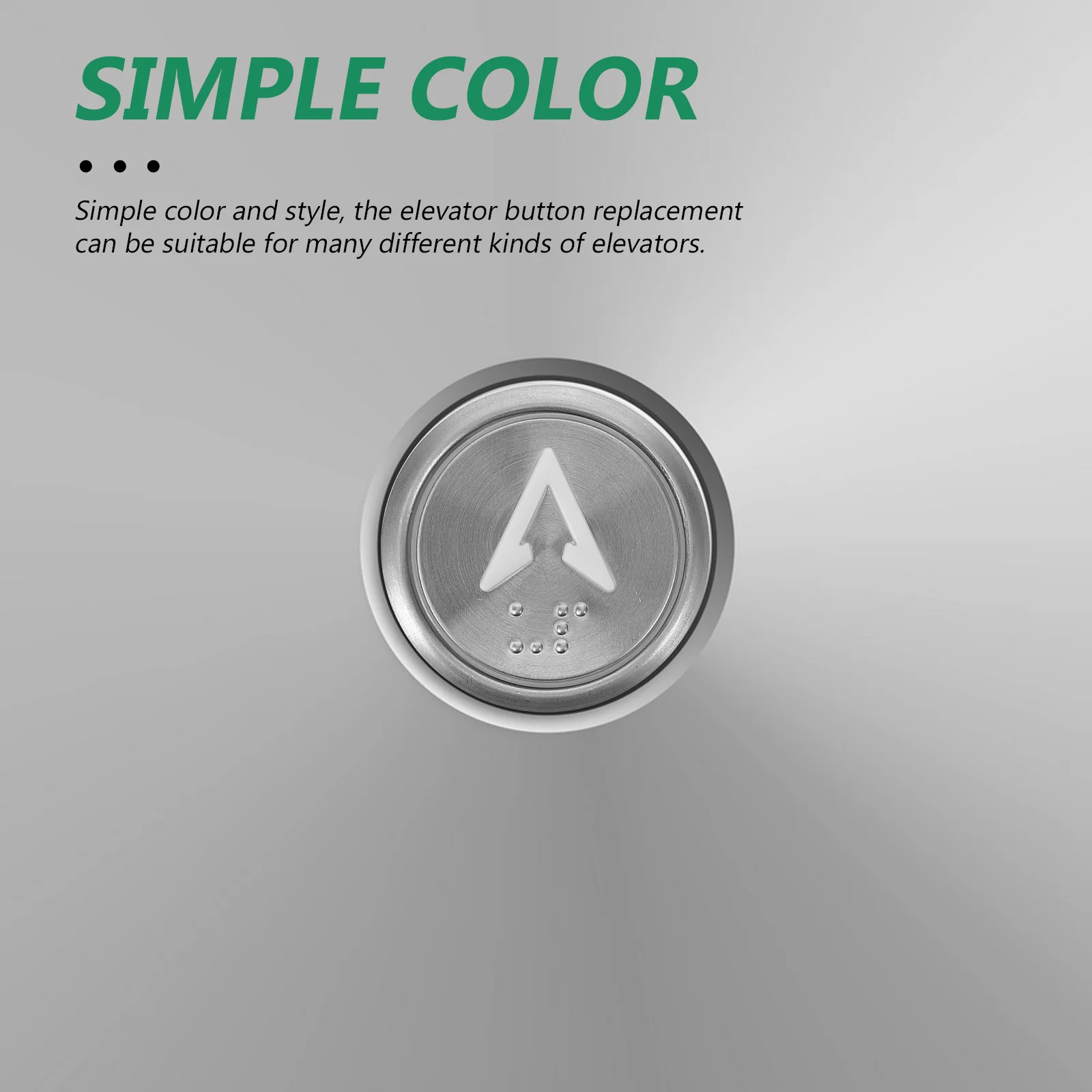 

Round 36mm Elevator Button Stainless Steel Push Release Practical Durable for Apartments Office Buildings Elevator Button