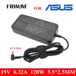 FTEWUM 19V 6.32A 120W 5.5*2.5mm Laptop ACAdapter Power Supply For toshiba ACER Asus N550 K53 N750 N500 N56V N53S G50 N55 Charger