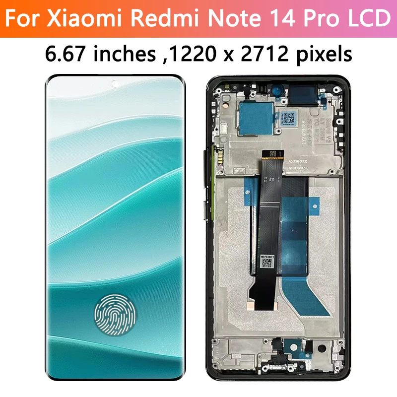 Screen for Xiaomi redmi note 14 pro pantalla Lcd Display Digital Touch Screenredmi note 14 pro 5G display Replacement Parts