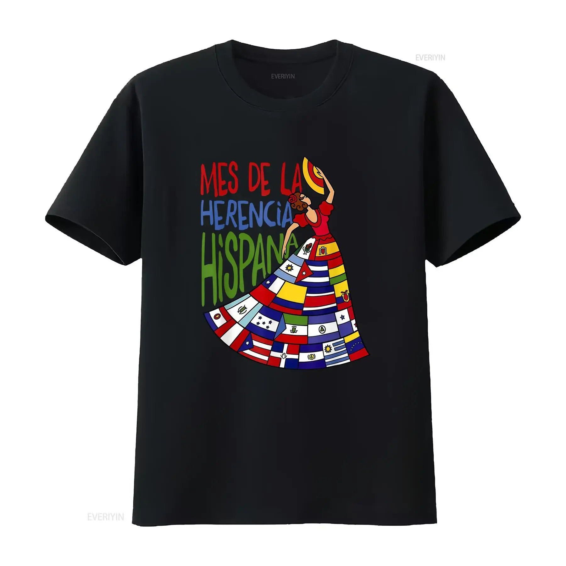 Hispanic Heritage Month T Shirt Mes De La Herencia Hispana Mexican Corazon Latino Countries Flags Celebration Spanish vintage