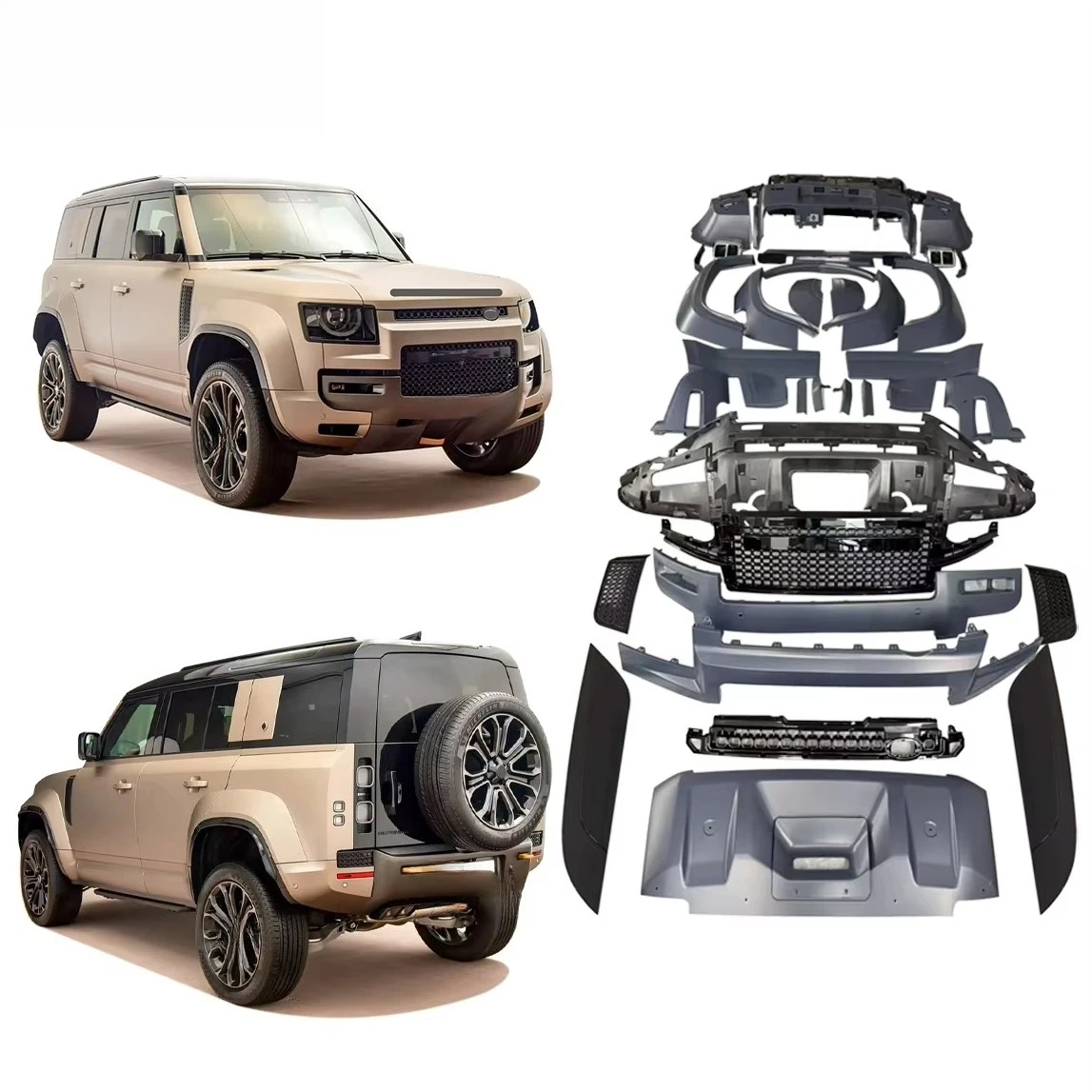 

Комплект для модификации кузова автомобиля: обновление Defender 2020-2025 до широкого бампера OCTA