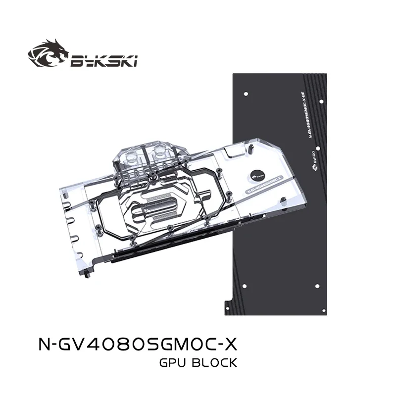 Bykski GPU-blok voor Gigabyte GeForce RTX 4080 SUPER Gaming OC 16G videokaart, voorkomt corrosie/dichte waterkanalen N-GV4080SGMOC-X