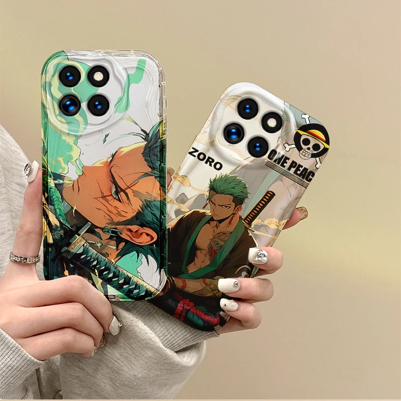 O-One Piece Luffy Zoro Phone Soft Case For XiaoMi 14 13 12 11T Pro 13 12 11 Lite Poco F6 F5 F4 F3 X6 X5 X4 X3 GT M3 M4 Pro Cover