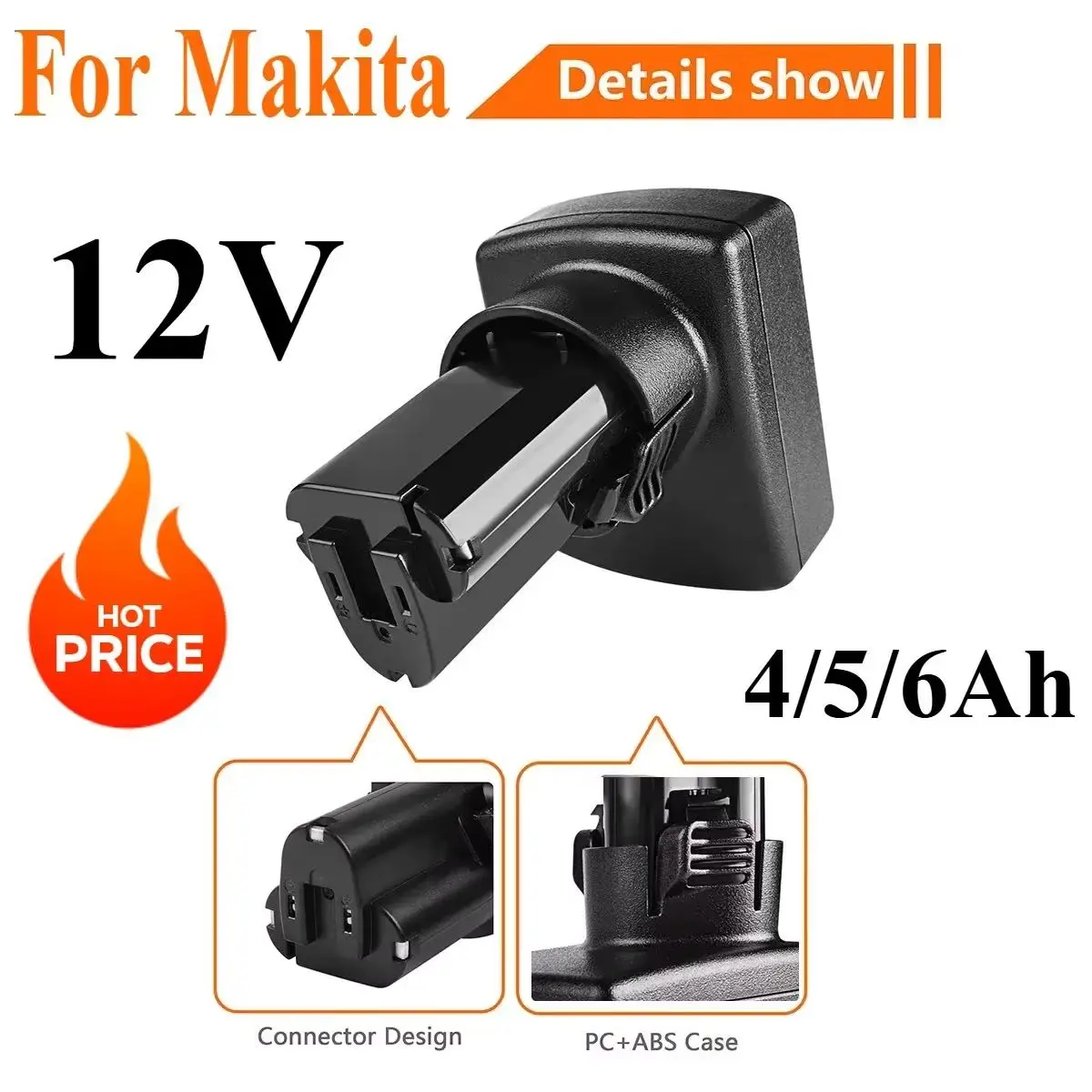 10.8V 6000mAh Replacement Battery For Makita BL1013 BL1014/BL1015 Lithium Tool Electric Drill Screw Battery