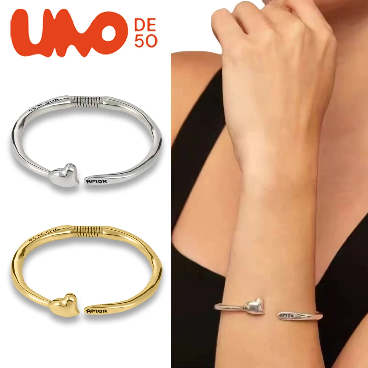 

UNODE50 Bracelet Light luxury, personalized, circular, high-end, niche design, fashionable and versatile temperament