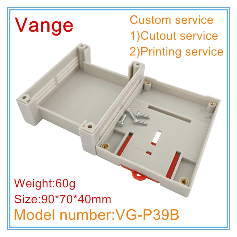 Vange PLC PCB junction box 90*70*40mm ABS plastic instrument housing