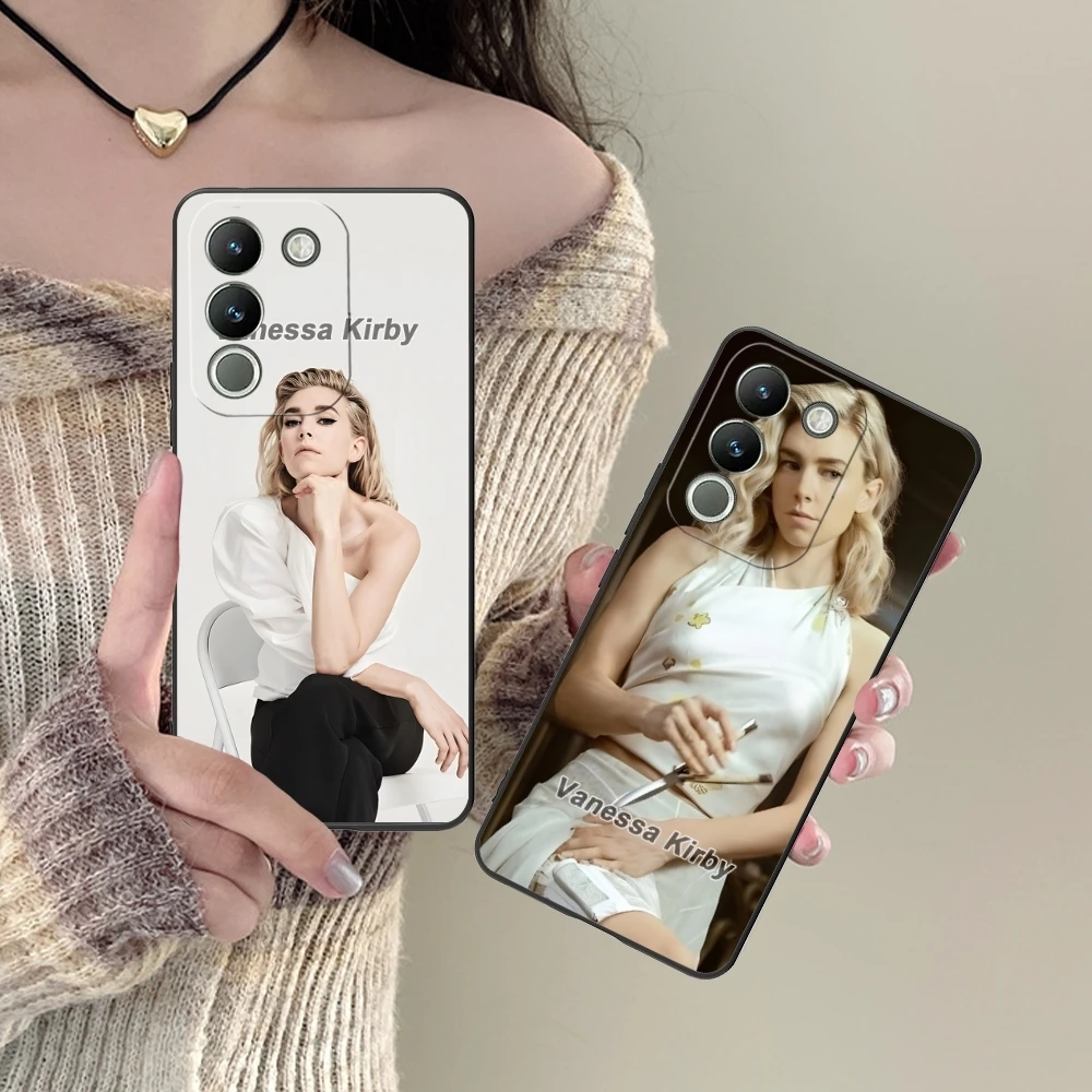 Vanessa Kirby 페인팅 모바일 휴대폰 케이스, VIVO Y95 Y93 Y31 Y20 V19 V17 V15 Pro X60 NEX, 블랙 소프트 폰 커버 쉘