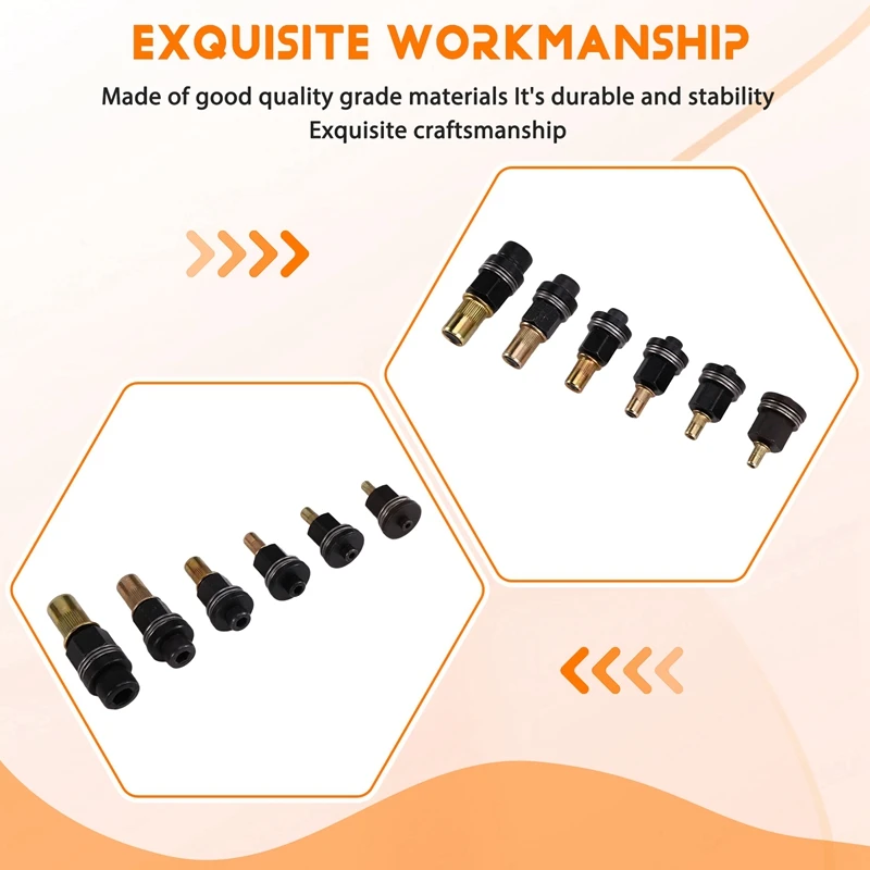 Outil d'écrou de Rivet à main, outil de rivetage manuel, adaptateur d'écrous pour écrous M3 M4 M5 M6 M8 M10 M12