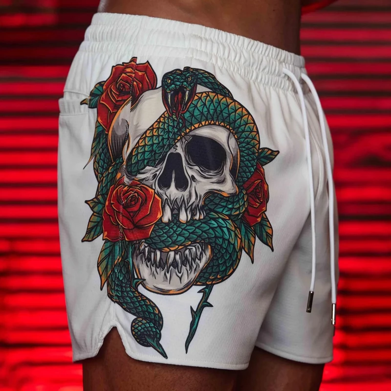 Nieuwe Korte Broek Amerikaanse Stijl Heren Shorts Zomer Sport Fitness Sneldrogende Ademende Shorts Hardlopen Strandbroek